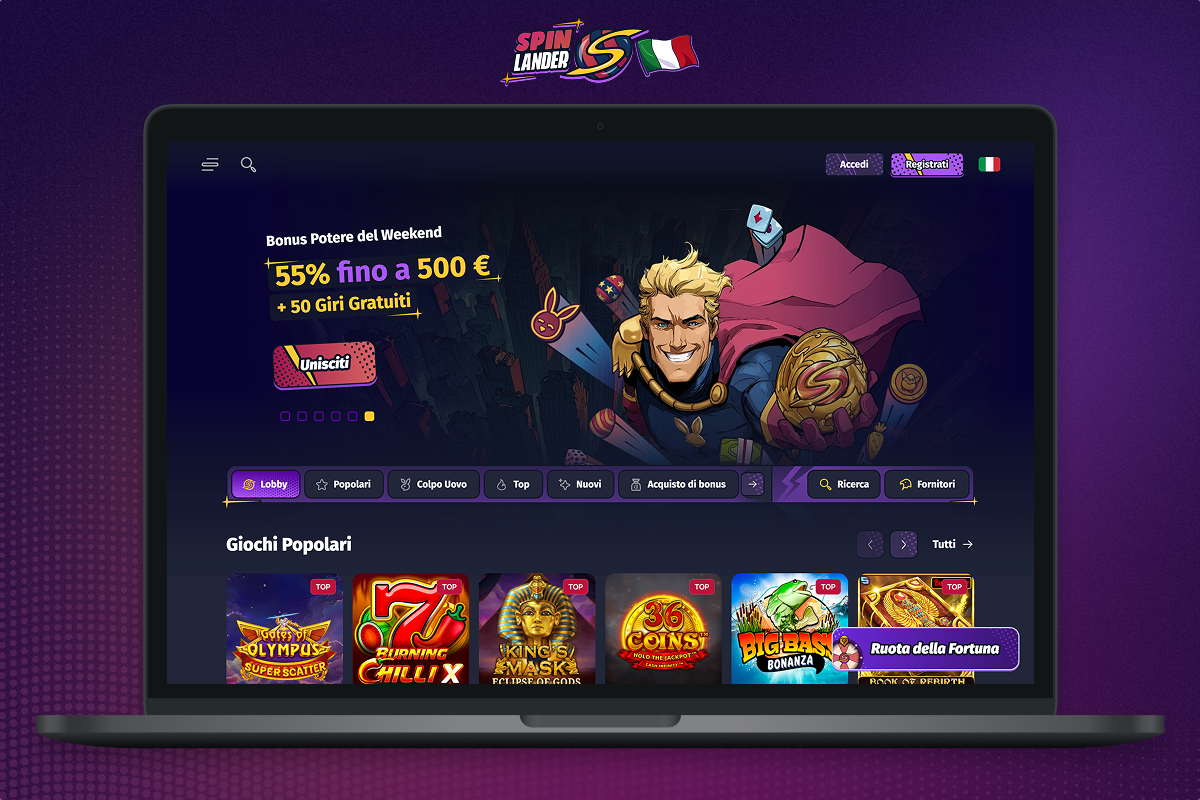 Visita il sito ufficiale di Spinlander