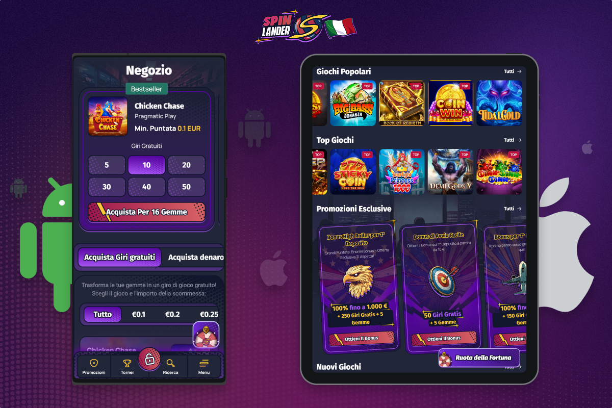 Scarica gratuitamente l'app di Spinlander Casino in Italia