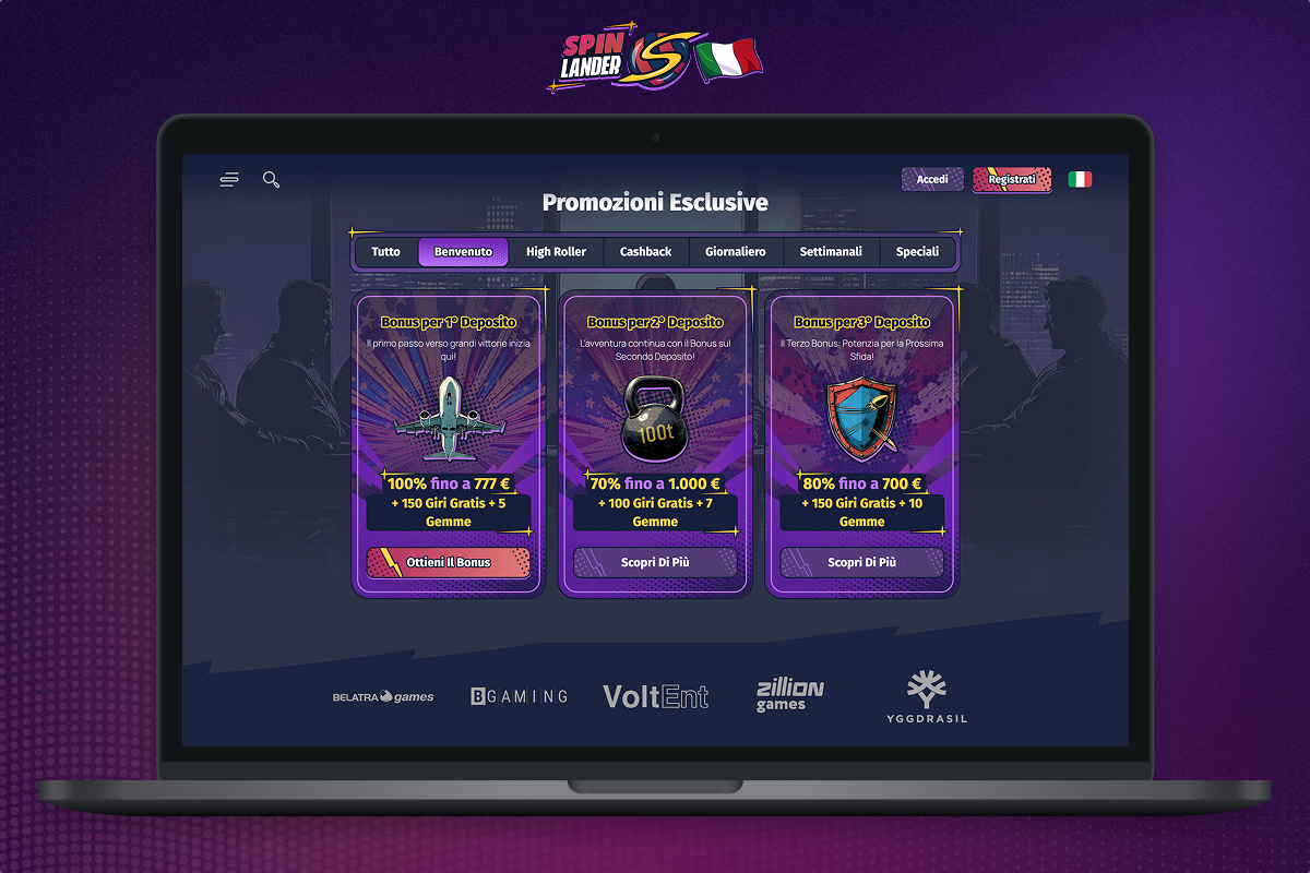 Bonus di benvenuto al casinò online Spinlander