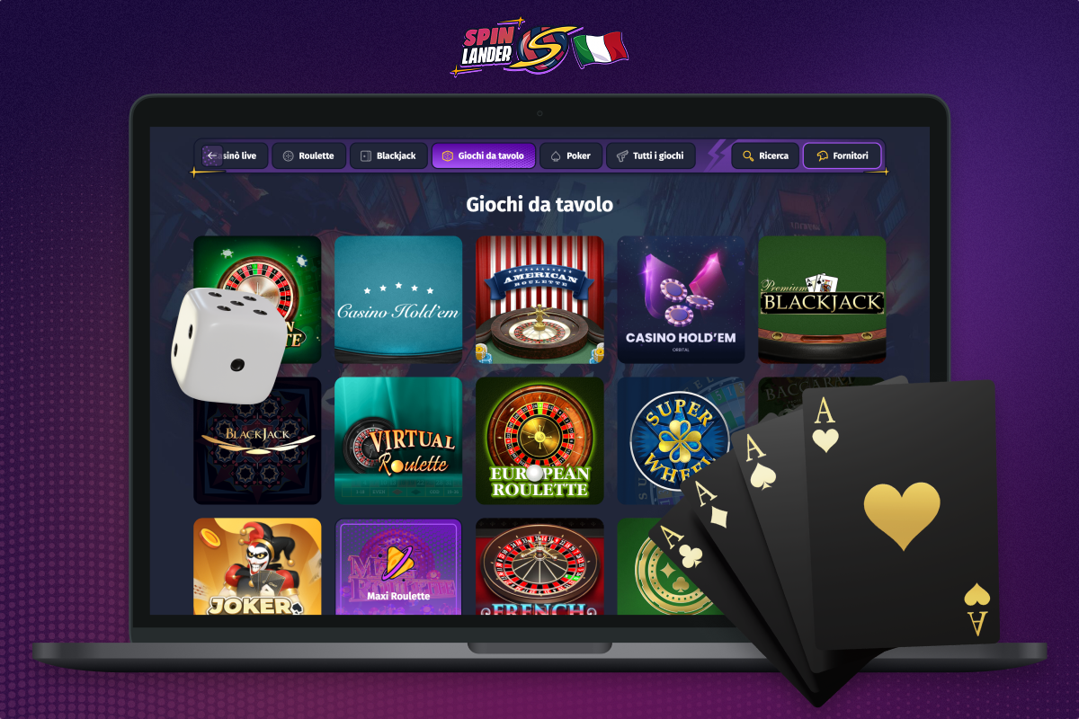 Giochi da tavolo su Spinlander Casino