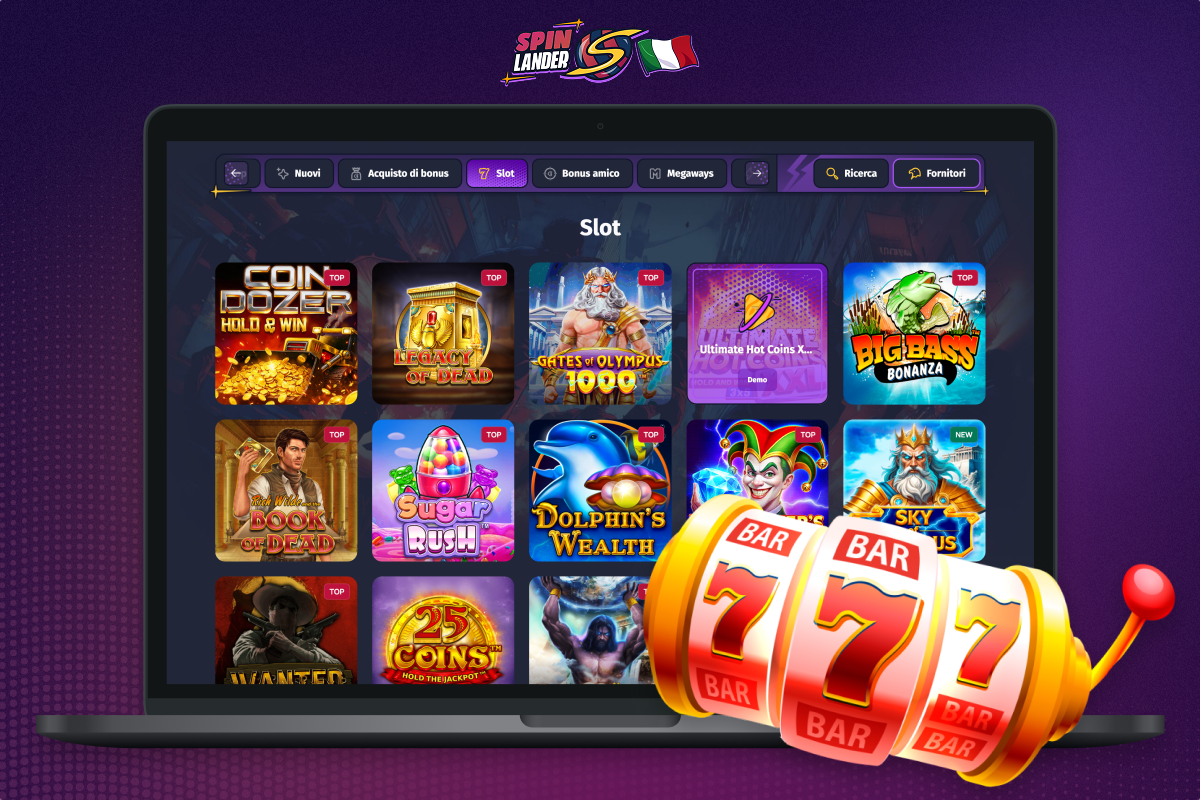 Slot machine su Spinlander Casino in Italia