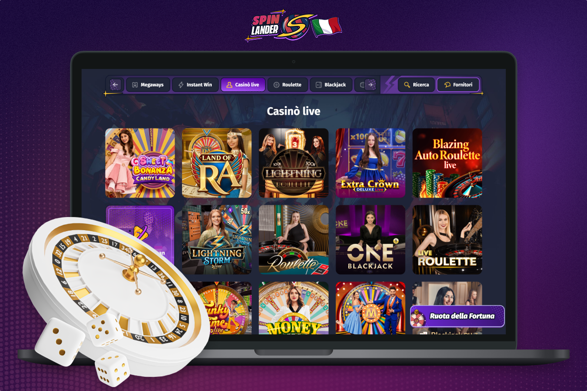 Casinò dal vivo su Spinlander Italia
